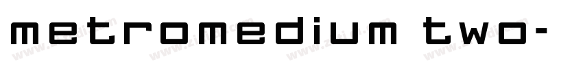 metromedium two字体转换